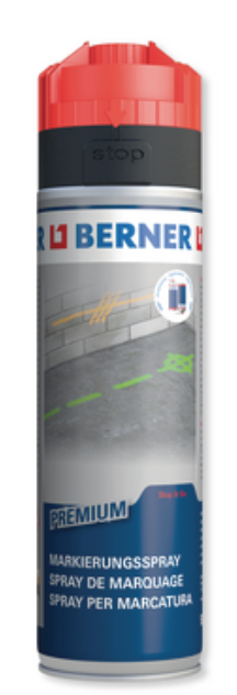 Berner 372587 Značkovací sprej Premium - neonově červená
