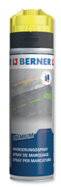Berner 372567 Značkovací sprej Premium - neonově žlutá