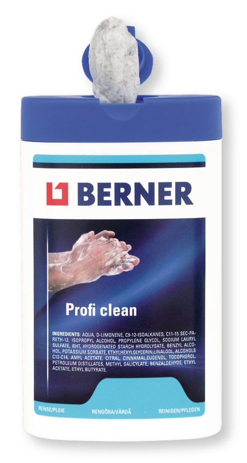 Berner 243447 Čisticí ubrousky Profi Clean - vlhčené 15ks