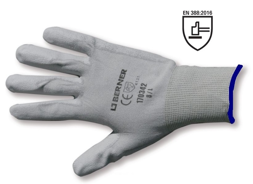 Berner 53210 Mikrojemně pletené pracovní rukavice - 11