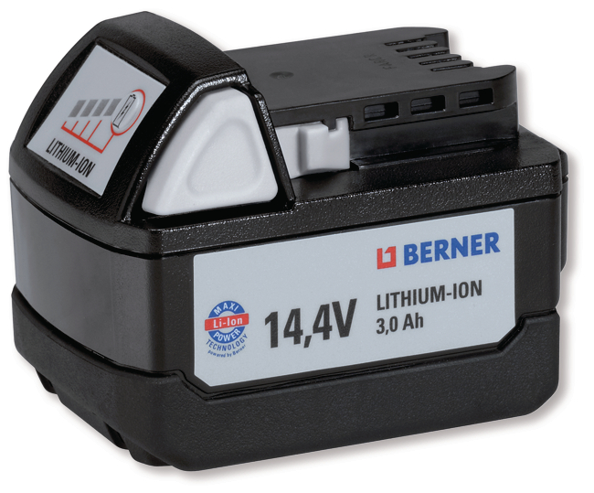Berner Náhradní akumulátor BBP, 14.4 V, 3A, Lithiové ionty + sleva 5% po přihlášení