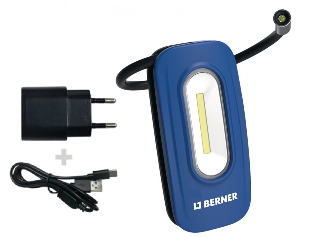 Berner 414777-NC LED svítilna Flex Pocket Light 2 v 1, typ C s nabíječkou