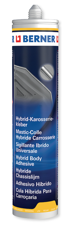 Berner 244349 Hybridní karosářský tmel 290 ml, šedý