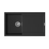 StrongSinks S3 Dřez granit ZALA 860, rozměr 860 x 500 mm, s odkapem, černý