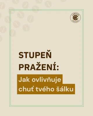 Proč jedna káva chutná kysele a druhá hořce? 🤔 Velkou roli hraje stupeň pražení. My pražíme všechny naše kávy na střední...