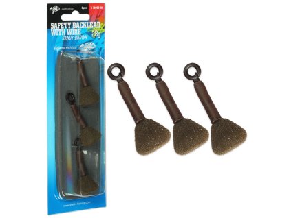 GIANTS FISHING SAFETY BACKLEAD WITH WIRE SANDY BROWN(3PC) 28g