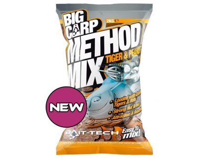 BAIT-TECH Mieszanka Karmowa BIG CARP METHOD MIX TIGER & PEANUT 2 KG