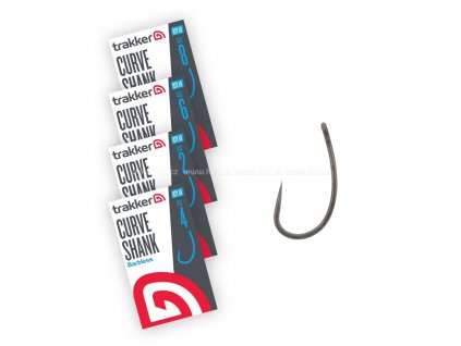 11826 trakker curve shank barbless hooks