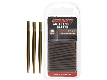 Starbaits Anti Tangle Sleeve Long hnědá 4cm (převleky) 25ks