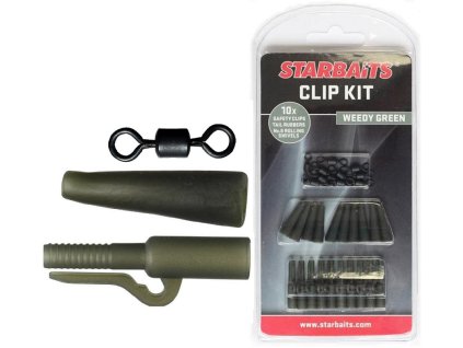 Strabaits Clip Kit Set závěs na olovo (10ks) zelená