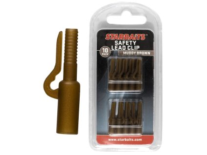 Starbaits Safety Lead Clip Brown 10ks