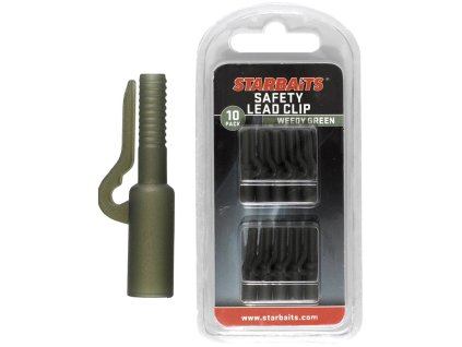 Starbaits Safety Lead Clip zelená (závěsky) 10ks