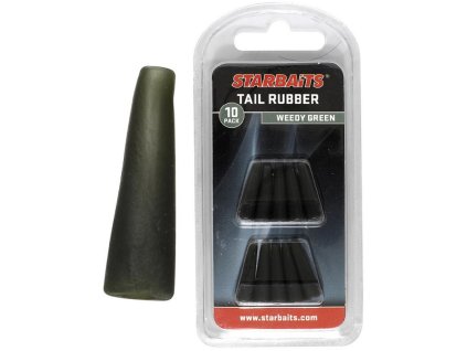 Starbaits Tail Rubbers Green 10ks
