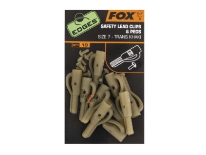 FOX EDGES SAFETY LEAD CLIP + PEGS SIZE 7