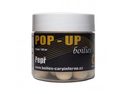 CARP INFERNO POP - UP BOILIES PEPŘ 16 MM 150 ML