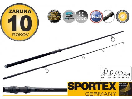 Kaprové pruty SPORTEX Purista XTF Carp 2-díl 366 cm 3,25 lb