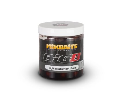 Mikbaits BigB Boilie w dipie - Brzoskwinia/Czarny pieprz - 20mm/250ml
