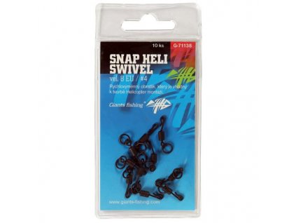 GIANTS FISHING SWIVEL SNAP HELI, UK.4 (VEL.8 EU)/10KS