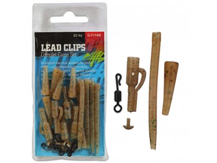 GIANTS FISHING LEAD CLIPS COMPLET CAMO SET
