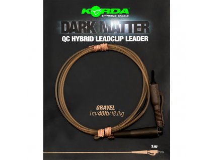 korda koncova montaz dark matter leader qc hybrid clip 100 cm 18 1 kg