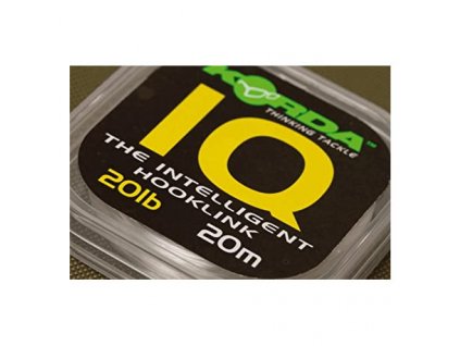 fluorocarbon korda iq intelligenct hooklink 20 lb 20m