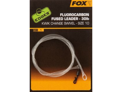 cac695 edges fluorocarbon fused leader size 10