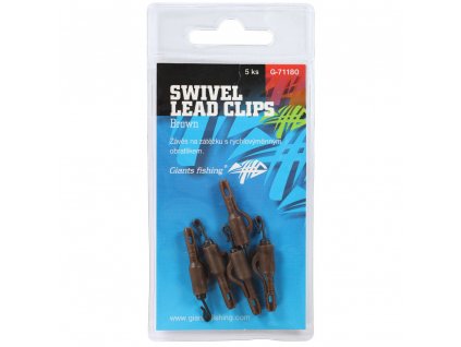 GIANTS FISHING SWIVEL LEAD CLIPS GREEN 5KS