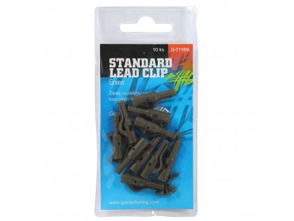 GIANTS FISHING STANDARD LEAD CLIP GREEN/10KS