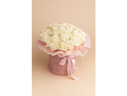 Bílé růže v krabičce1