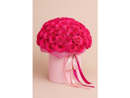Malinové růže v boxu1
