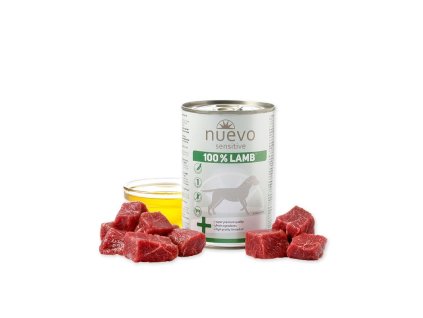 NUEVO dog Sensitive 100% Lamb 400g konzerva