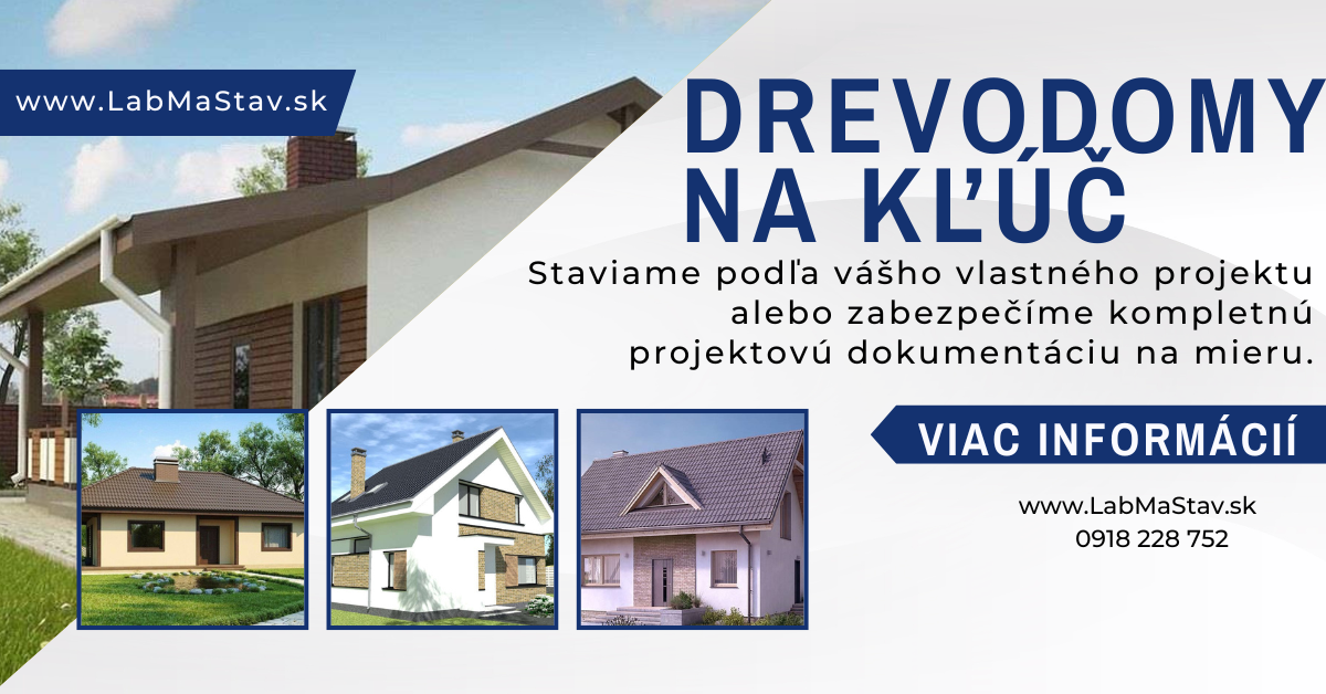 Drevodomy ktoré ponúkame.