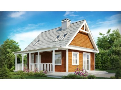 Chata podkrovná 8,5 x 8,8