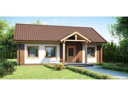 Drevodom bungalov 10,5 x 12,5 131,25m²/108,4m²