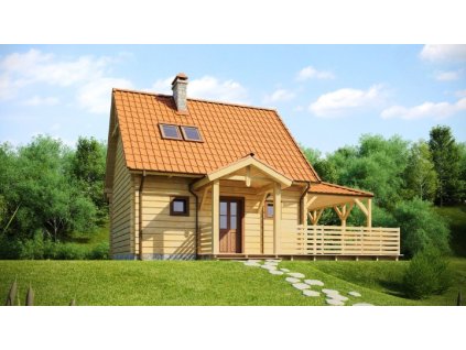 Chata podkrovná 7 x 7