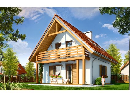 Chata podkrovná7,3 x 7,7