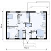 Drevodom bungalov 9,1 x 13,4