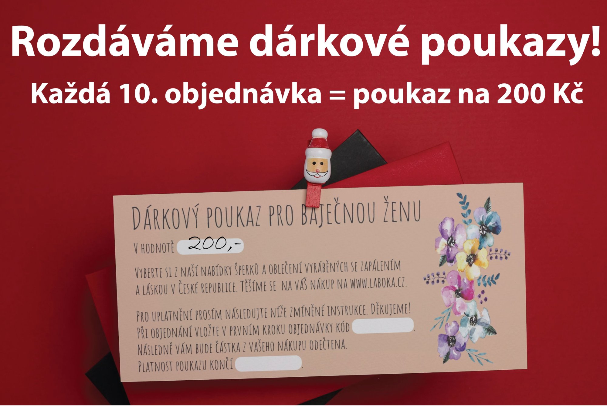 Rozdáváme dárkové poukazy