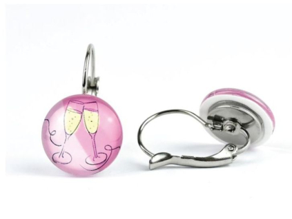 Prosecco náušnice VISACÍ