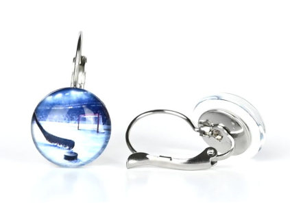 Hokej náušnice VISACÍ 2