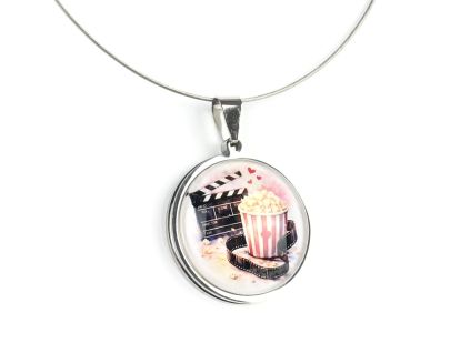 Kino & popcorn náhrdelník
