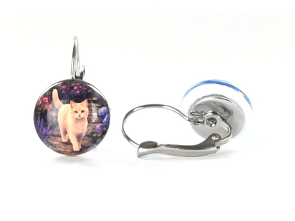 Kočka náušnice VISACÍ