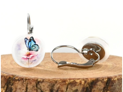 Motýl náušnice VISACÍ