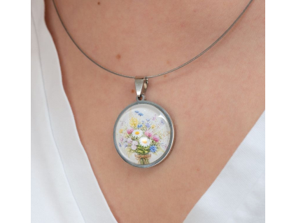 Luční kvítí náhrdelník 2