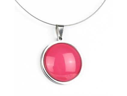 Karmínová červená náhrdelník