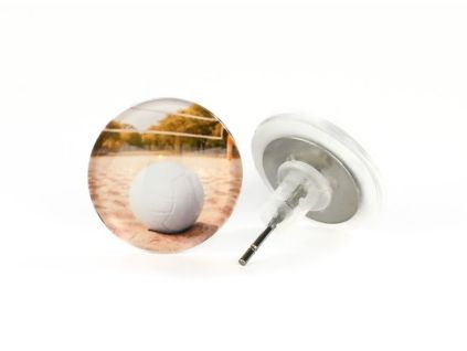 Náušnice pecky volejbalový míč 2