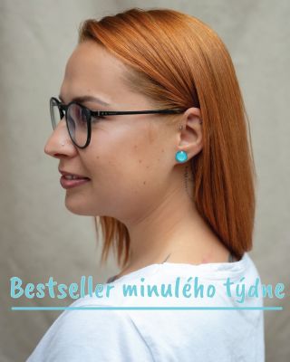 Nejprodávanější šperk minulého týdne. Tyrkysové pecky, které se krásně hodí pro každé roční období. Nadčasový šperk...