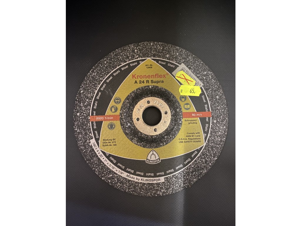 Kotouč brusný 180x4x22 mm Kronenflex A 24 N Supra