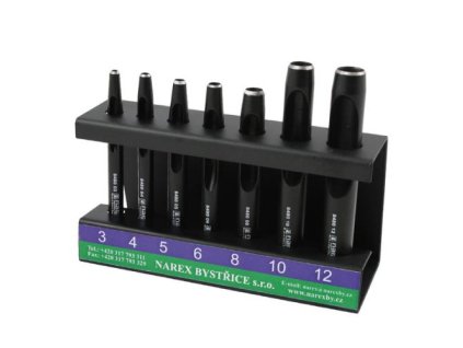 Sada výsečníků ve stojánku Narex Bystřice 8548 00, 3-12mm