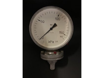 Manometr s přírubou PREMATLAK 0-160 kPa, závit 1/2"